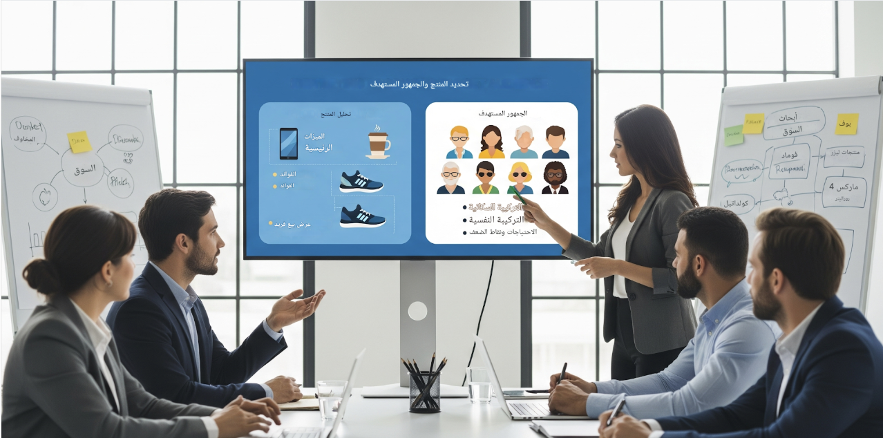 تحديد المنتج والجمهور المستهدف