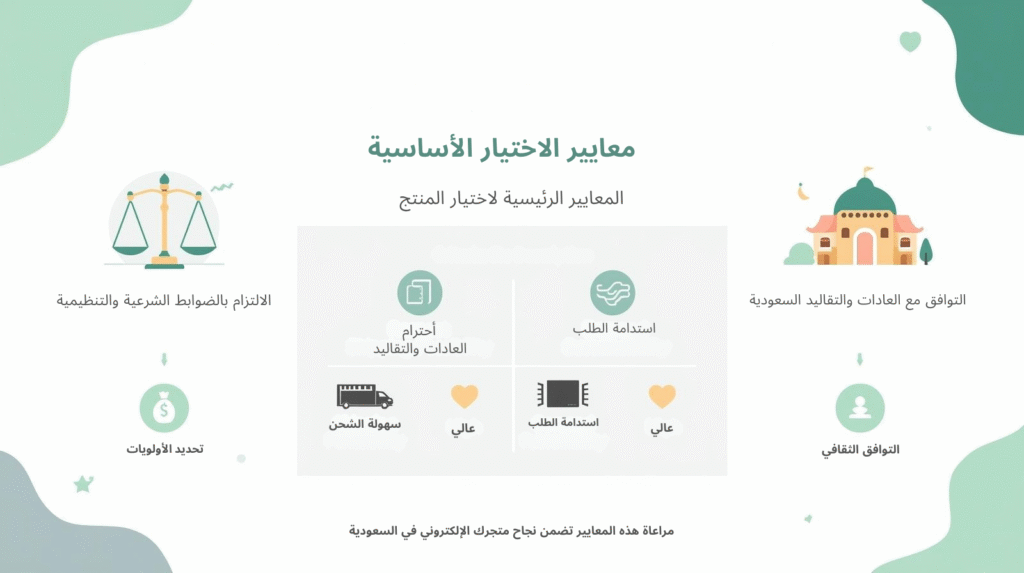 توافق المنتج مع القيم والثقافة المجتمع السعودي