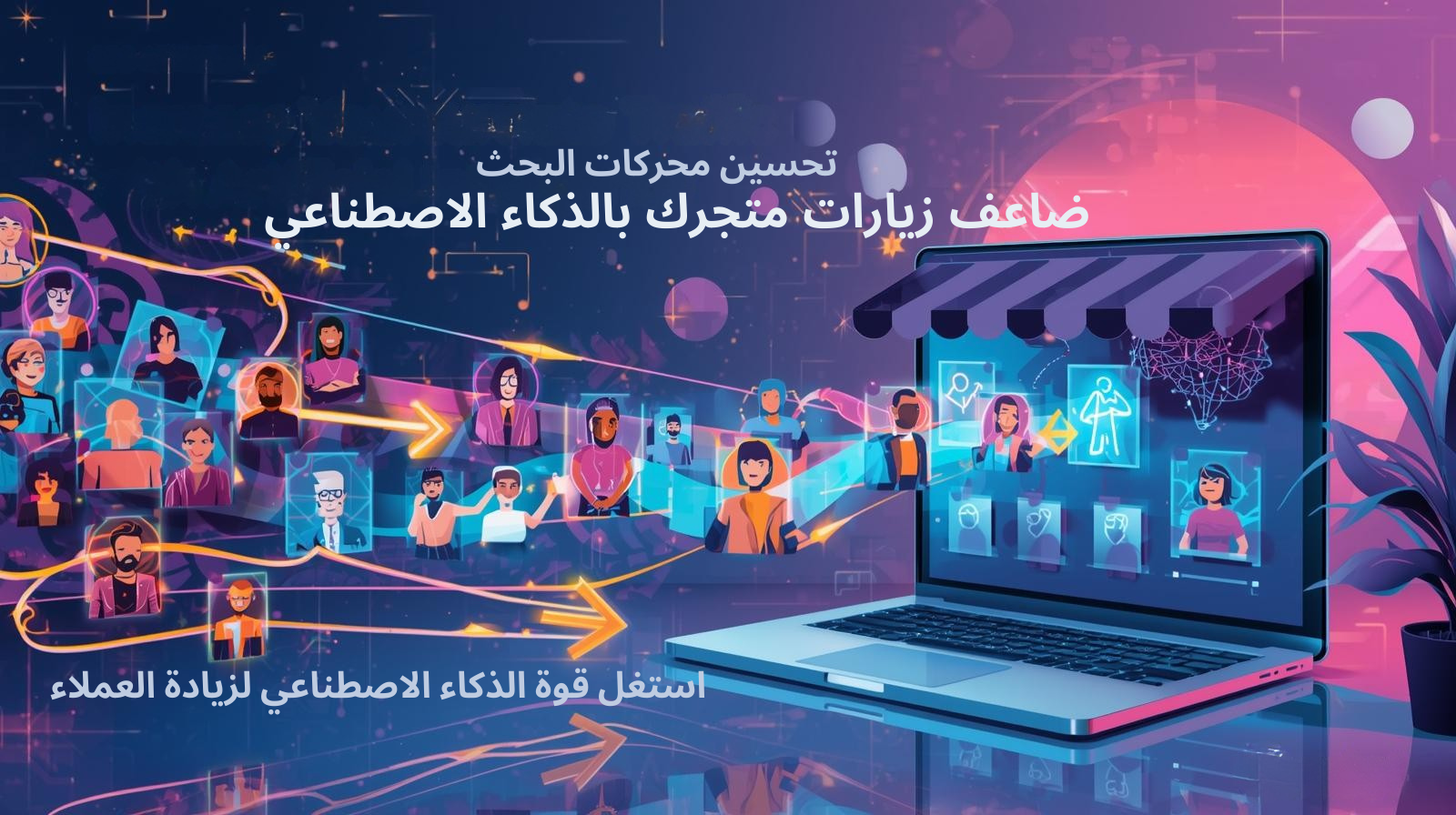 زيارات متجرك الذكاء الاصطناعي